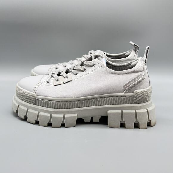 Palladium Shoes Womens 6.5 Gray Revolt Pallashock Canvas Chunky Platform Sneaker - Picture 5 of 13